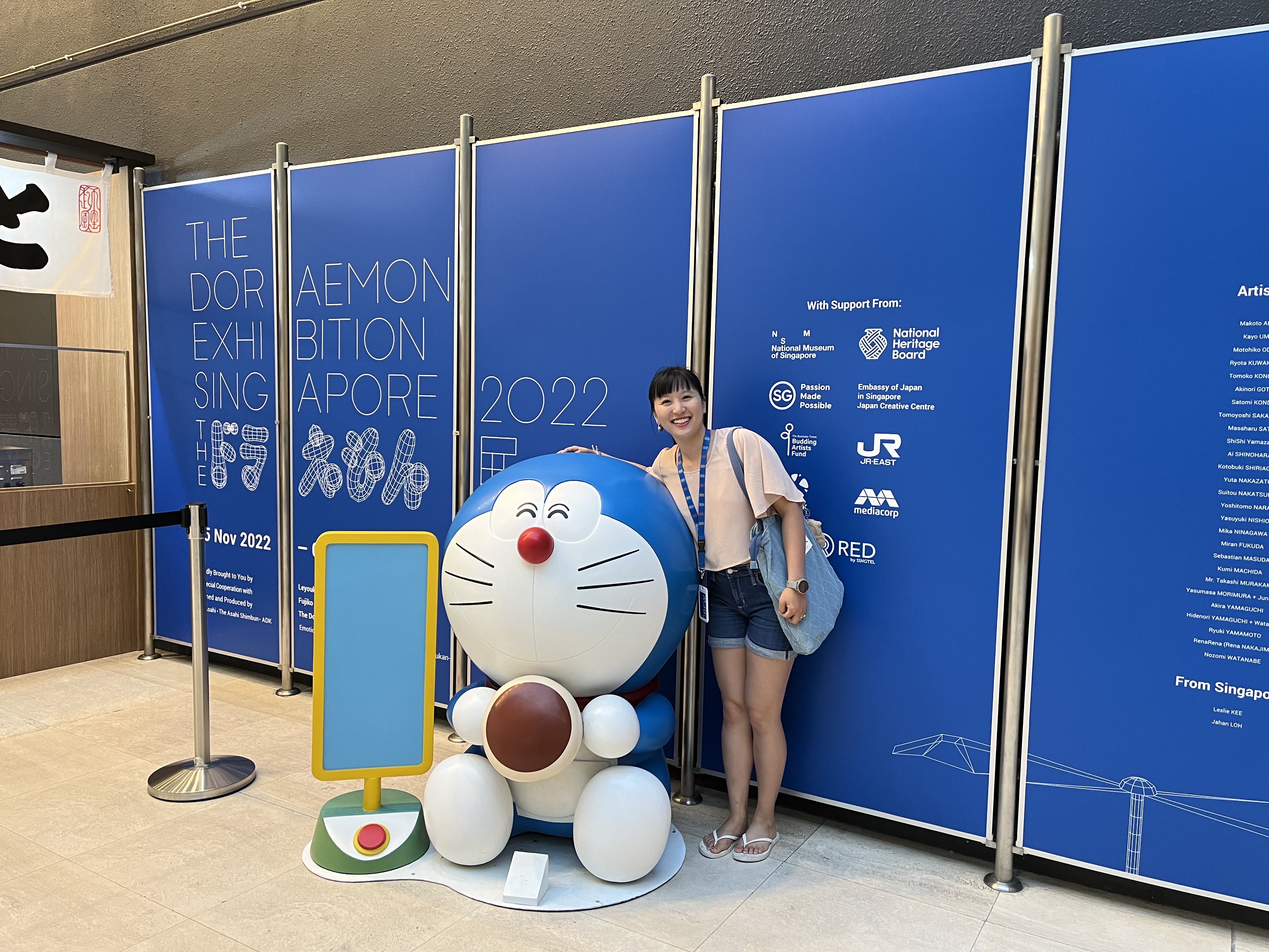 Meeing Doraemon in Singapore at FSE 2022!
